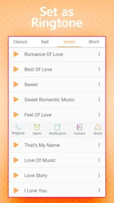 Romantic Ringtones android App screenshot 5