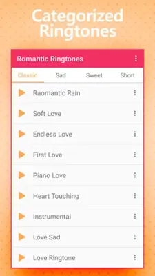 Romantic Ringtones android App screenshot 6